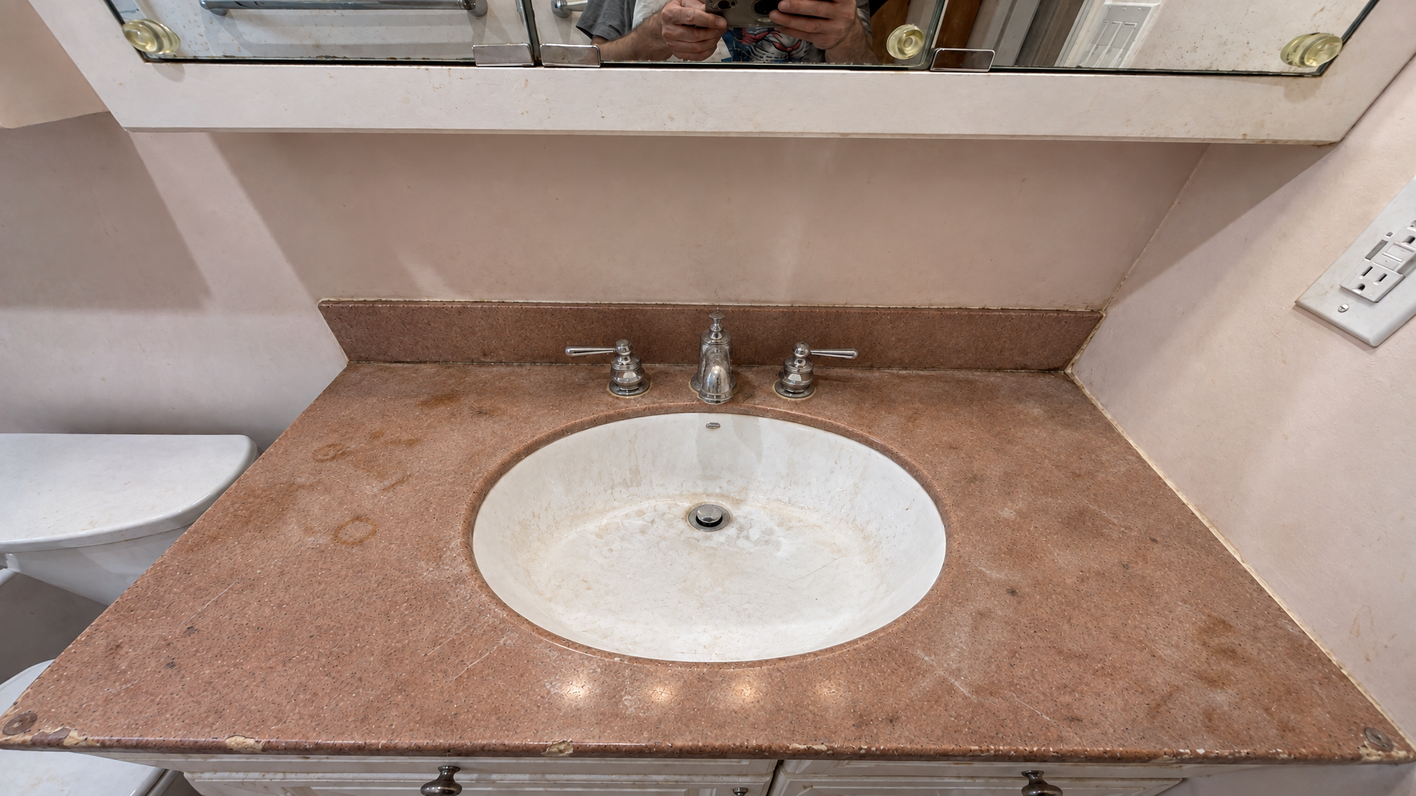 Bathroom Vanity Restoration — before